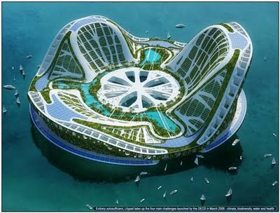 Beautiful DUBAI Lilypad Floating City